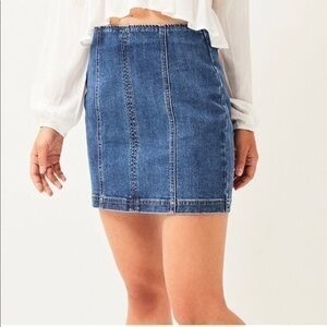 Kendall & Kylie jean skirt